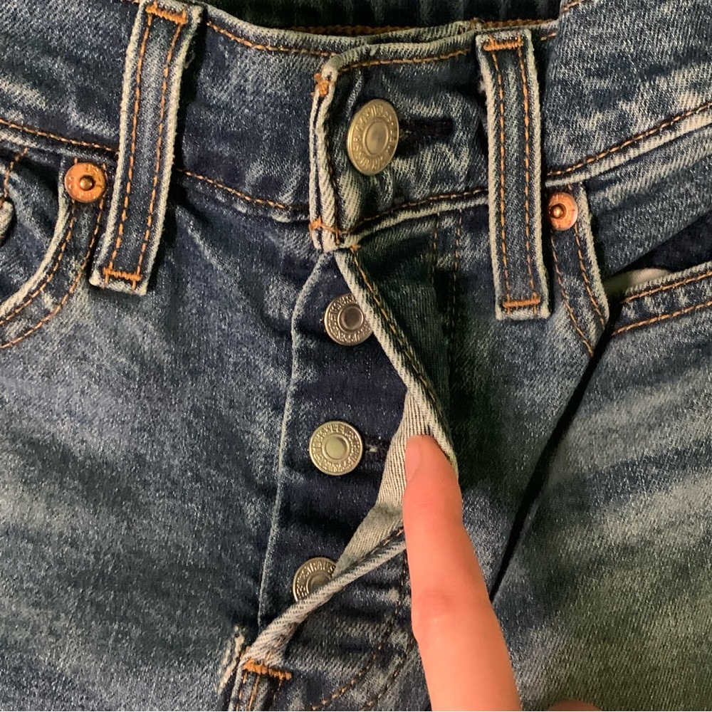 Levi’s Wedgie Distressed High Rise Skinny Jeans Size 25 - Picture 4 of 11